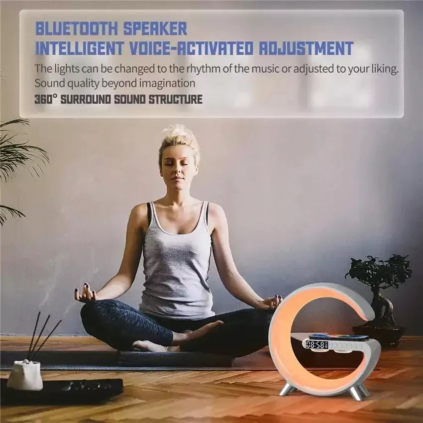Multifunctional Bluetooth RGB Wireless Charger Lamp