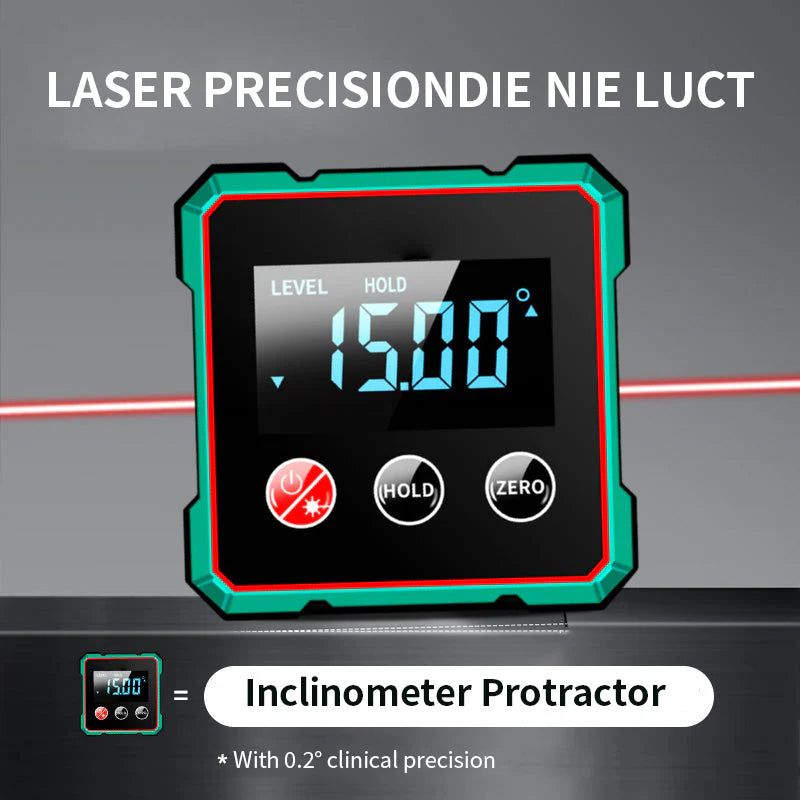đ ď¸Magnetic digital angle meter with electronic laser
