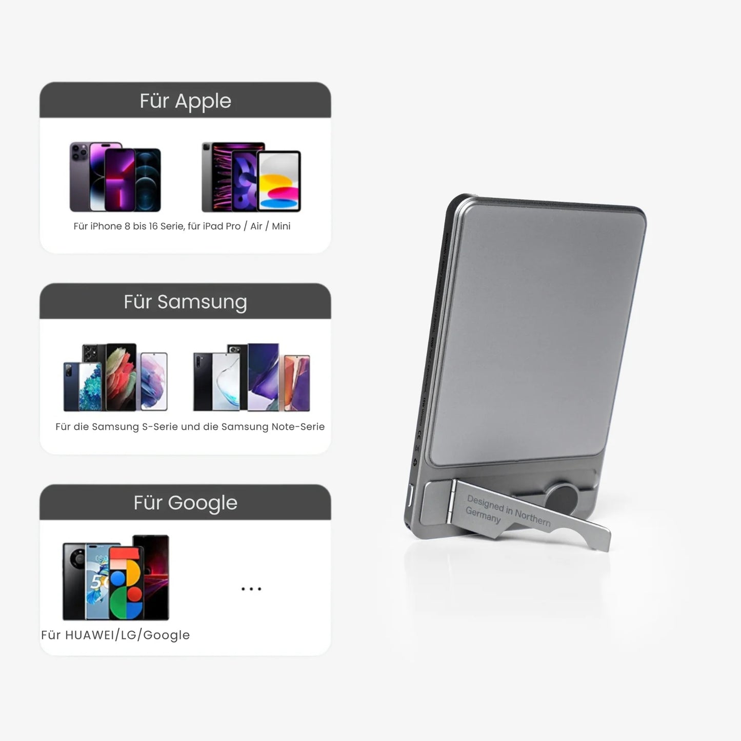 Magsafe - magnetic power bank with overheating protection