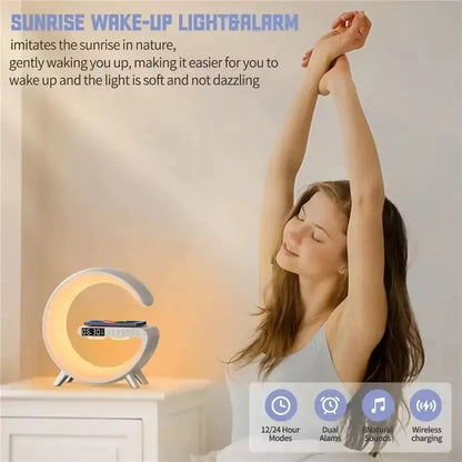 Multifunctional Bluetooth RGB Wireless Charger Lamp