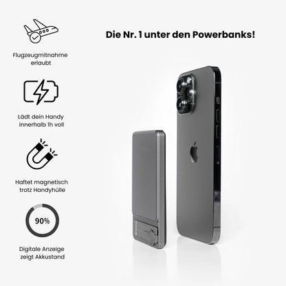 Magsafe - magnetic power bank with overheating protection