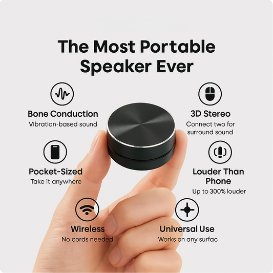 Pocket Bone Conduction Bluetooth Speaker