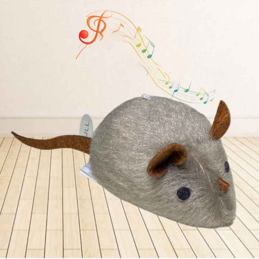 Catfri® SqueakyMouse 1+1 FREE: Realistic Interactive Plush Cat Toy Squeaky Mouse