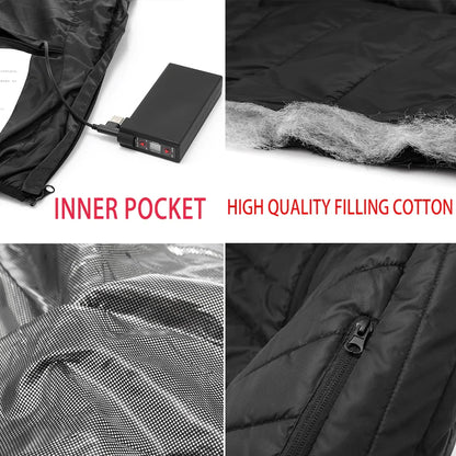 🔥 USB Heated Vest — Smart Temperature Control Winter Essential