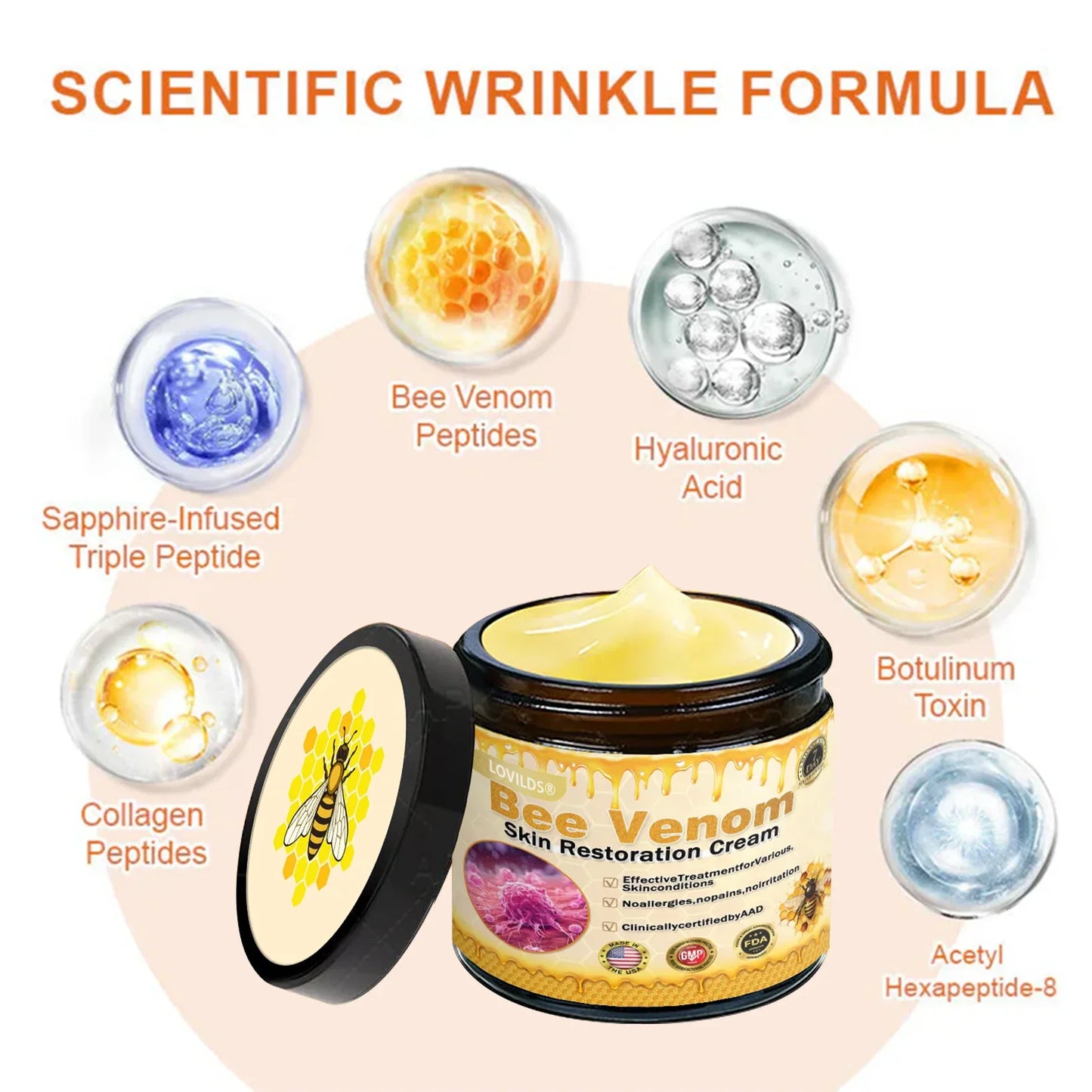 🐝🐝FDA Approved: LOVILDS® Bee venom Pro Comprehensive Cream — 🔥Limited Time 80% OFF🔥