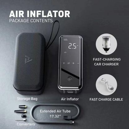 ModelX Tire Inflator Portable Air Compressor 2nd Generation, Large Tire Inflator Speed Level 30 Second Fast Inflation Air Pump, 15000mAh Battery Capacity, 65W 5X Fast Charging, Deluxe Package.