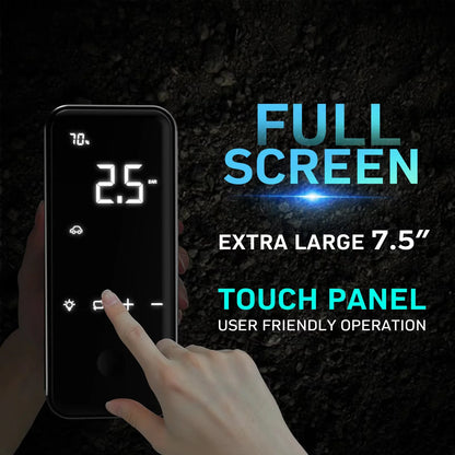 ModelX Tire Inflator Portable Air Compressor 2nd Generation, Large Tire Inflator Speed Level 30 Second Fast Inflation Air Pump, 15000mAh Battery Capacity, 65W 5X Fast Charging, Deluxe Package.