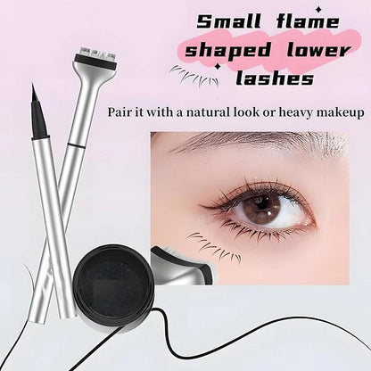 😍Double-headed lower eyelash seal is natural and durable, waterproof, sweaty, eyeliner, hand-mutilated, and the lower eyelash artifact.