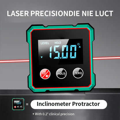 🛠️Magnetic digital angle meter with electronic laser