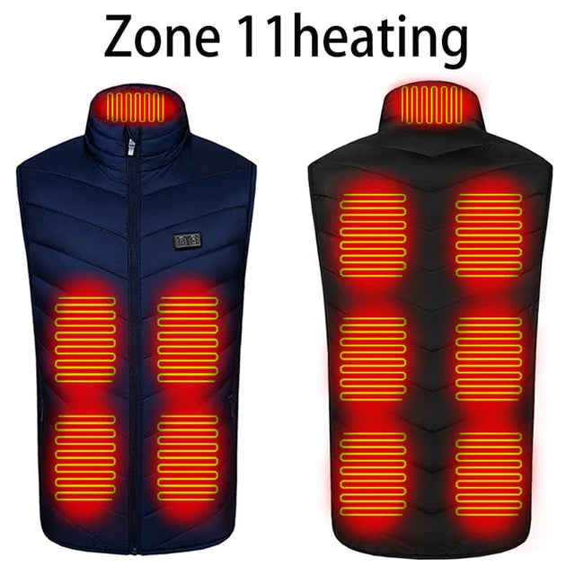 🔥 USB Heated Vest — Smart Temperature Control Winter Essential