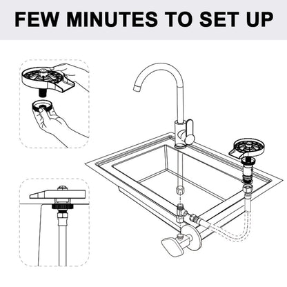 Glass Rinser - Sparkling Clean Glasses in Seconds!